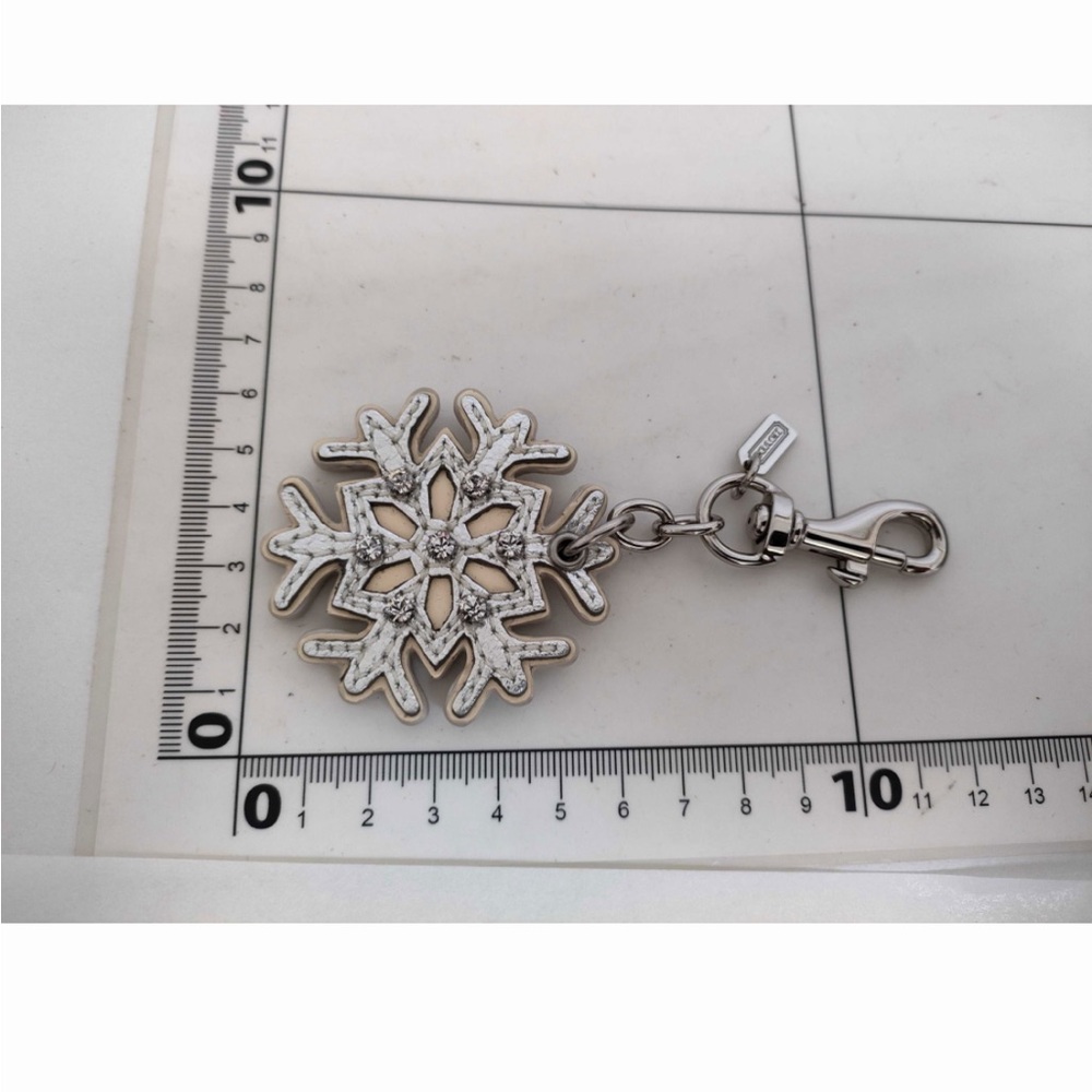 Coach Silver Snowflake Charm - Picture 7 of 8